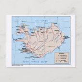 Postale Carte de l'Islande (1981) (Devant)