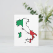Postale Carte de l'Italie (Debout devant)