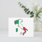 Postale Carte de l'Italie (Debout devant)