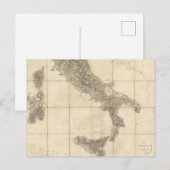Postale Carte de l'Italie du Sud et des côtes adjacentes (Devant / Derrière)