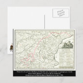 Postale Carte de l'itinéraire Don Quichotte - Cervantes (Devant / Derrière)