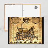 Postale Carte de Liverpool, 1725 (Devant / Derrière)