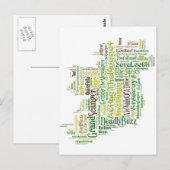 Postale Carte de l'lang irlandais (Devant / Derrière)