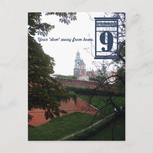 Postale Carte de location de luxe Cracovie (Devant)