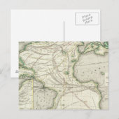 Postale Carte de l'océan Atlantique (Devant / Derrière)