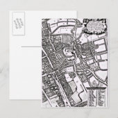 Postale Carte de Loggan d'Oxford, Western Sheet (Devant / Derrière)