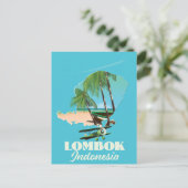 Postale carte de Lombok Indonésie (Debout devant)