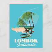 Postale carte de Lombok Indonésie (Devant)