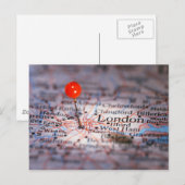Postale Carte de LONDRES (Devant / Derrière)
