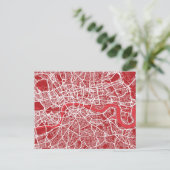 Postale Carte de Londres Art Red (Debout devant)