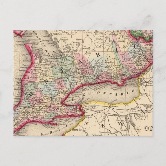 Postale Carte de l'Ontario par Mitchell (Devant)