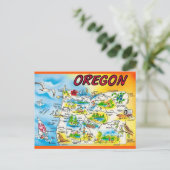 Postale Carte de l'Oregon (Debout devant)