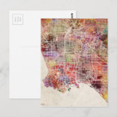 Postale Carte de Los Angeles (Devant / Derrière)