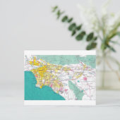 Postale Carte de Los Angeles (Debout devant)
