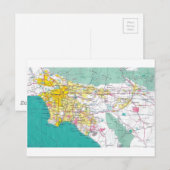 Postale Carte de Los Angeles (Devant / Derrière)