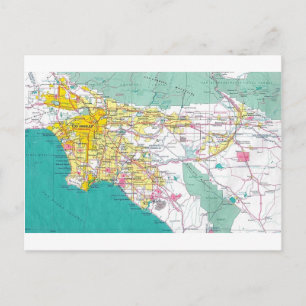 Postale Carte de Los Angeles