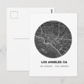 Postale Carte de Los Angeles (Devant / Derrière)