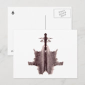 Postale Carte de lot d'encre #6 (Devant / Derrière)