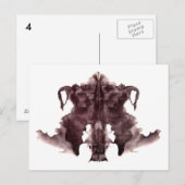 Postale Carte de lot d'encre n° 4 (Devant / Derrière)