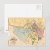 Postale Carte de Lowell, Massachusets (1881) (Devant / Derrière)