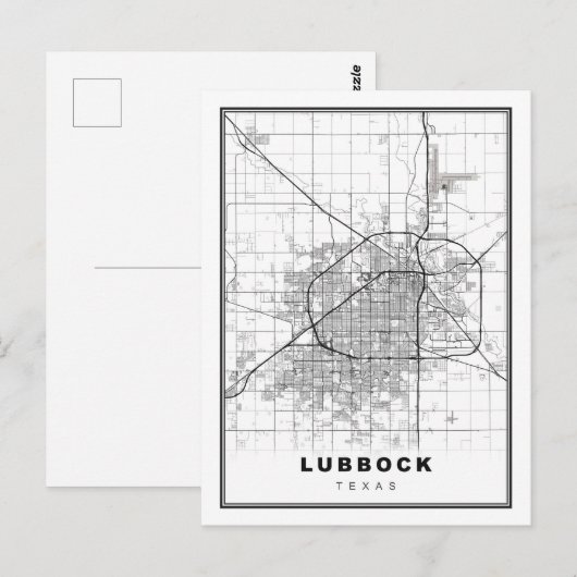 Postale Carte de Lubbock (Devant / Derrière)