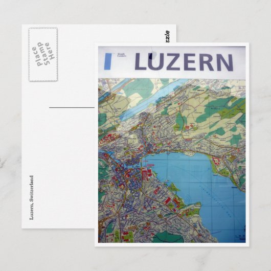 Postale carte de lucerne (Devant / Derrière)