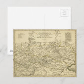 Postale Carte de l'Ukraine par Guillaume Sanson (1674) (Devant / Derrière)