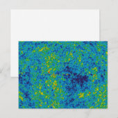 Postale Carte de l'univers de la sonde à micro-ondes WMAP (Devant / Derrière)