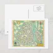 Postale Carte de Maastricht, de Civitates Orbis Terrarum (Devant / Derrière)
