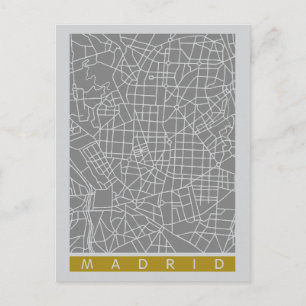 Postale Carte de Madrid