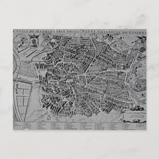 Postale Carte de Madrid (Devant)