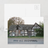 Postale Carte de maison mobile amusante (Devant / Derrière)