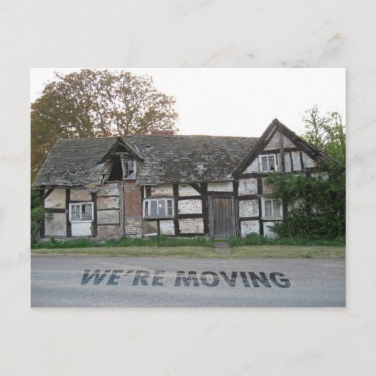 Postale Carte de maison mobile amusante (Devant)