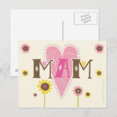 Postale Carte de maman (Devant / Derrière)