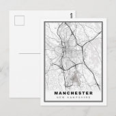 Postale Carte de Manchester (Devant / Derrière)