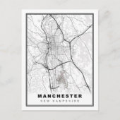 Postale Carte de Manchester (Devant)