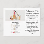 Postale Carte de maquillage Beautycounter (Devant)