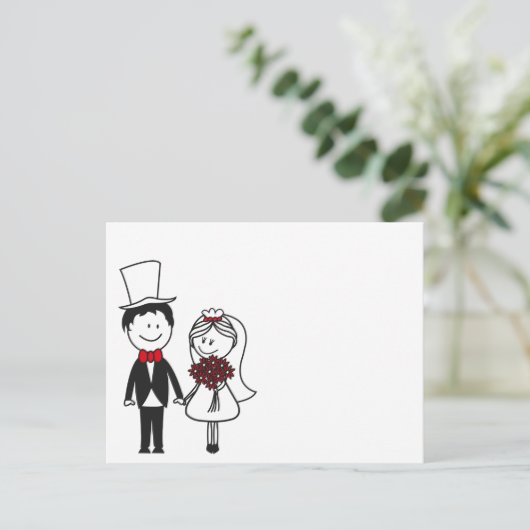Postale Carte de mariage (Debout devant)