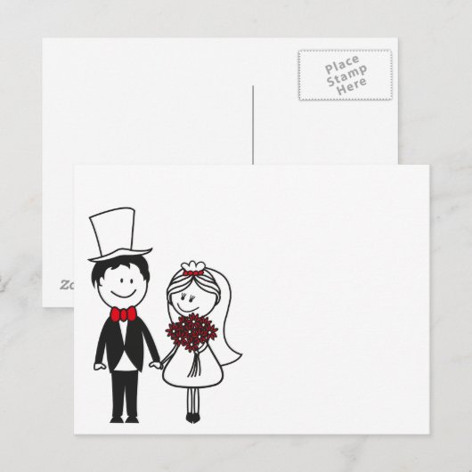 Postale Carte de mariage (Devant / Derrière)