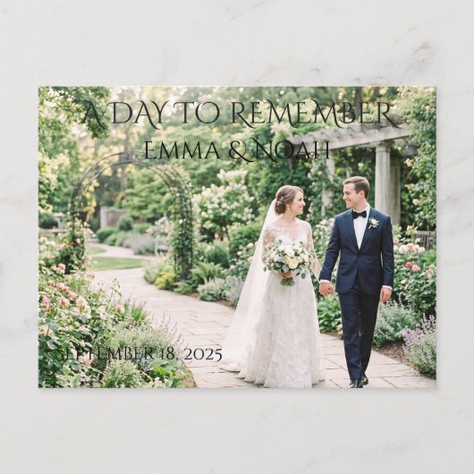 Postale Carte de mariage A Day to Remember (Devant)