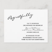 Postale Carte de mariage annulé (Devant)