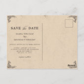 Postale Carte de mariage d'art classique vintage (Dos)