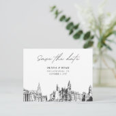 Postale Carte de mariage Faire-part de Philadelphie (Debout devant)