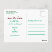 Postale Carte de mariage Paon Majestueux à conserver pour  (Dos)