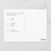 Postale Carte de mariage Pins Teal et Sage (Dos)