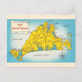 Postale Carte de Martha's Vineyard (Devant)