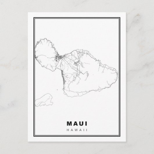 Postale Carte de Maui (Devant)