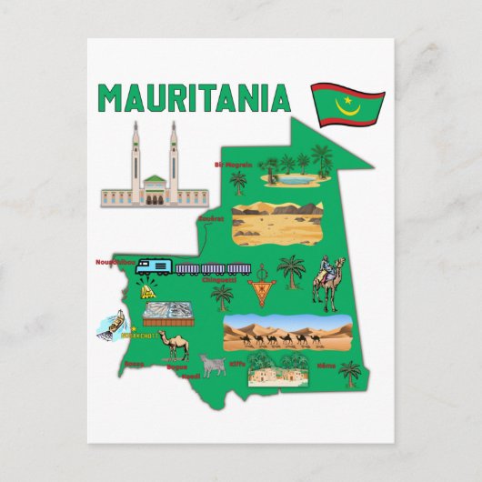 Postale Carte de Mauritanie (Devant)