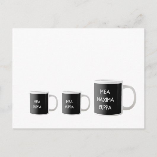 Postale Carte de Mea Cuppa Drôle Traditionnel Catholique L (Devant)