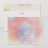 Postale Carte de méditation - COLLECTE "Paix, Be Still" (Devant / Derrière)